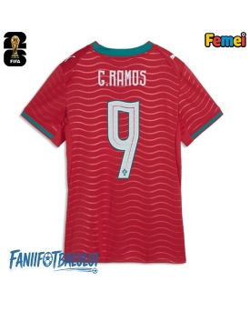 Portugalia Goncalo Ramos #9 Echipament de Fotbal Replică Mondial 2026 Femei Acasa